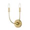 Z-Lite Shannon Wall Sconce, 2-Light, 12.75 In.W x 7.25 In.L x 17 In.H, Rubbed Brass/white 3040-2S-RB - alternate 3